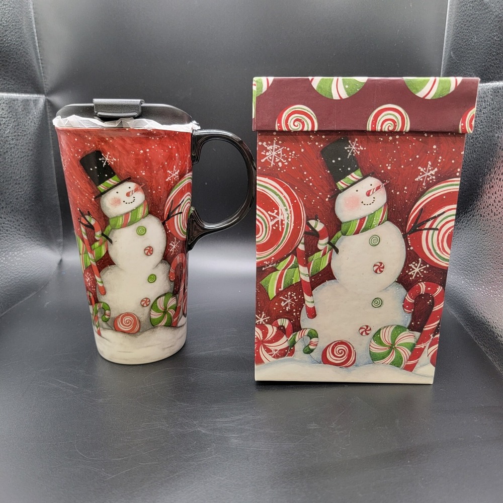 Cypress 17 Oz. Ceramic Snowman Mug